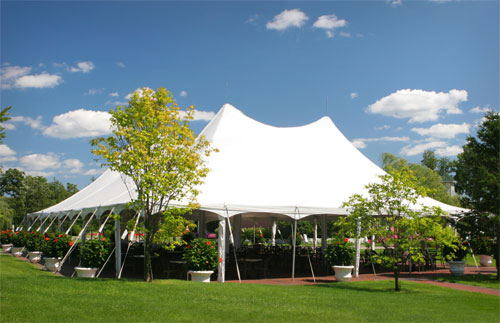 We carry a full line of party rental items including tents and inflatables